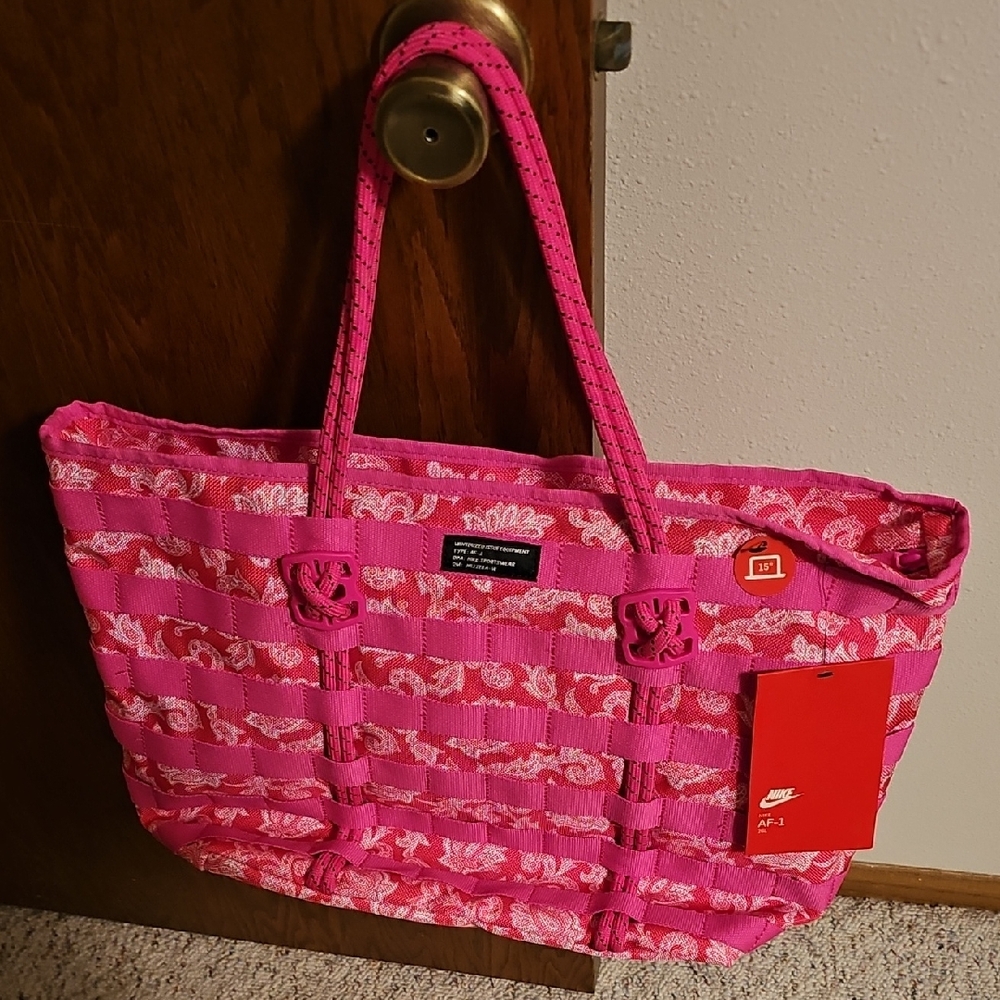 Nike Vibrant Pink Patterned Tote
